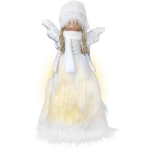 Retlux vánoční dekorace anděl v bílém RXL 476, 6LED, 47cm, teplá bílá - 52000048