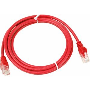 UTP kabel rovný kat.6 (PC-HUB) - 10m, červená - sp6utp100R