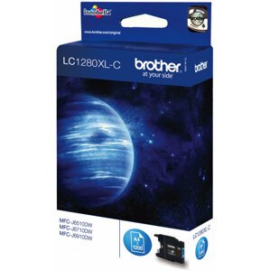 Brother LC-1280XLC, azurový - LC1280XLC