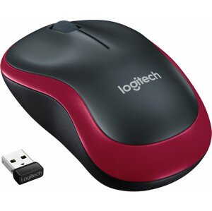 Logitech Wireless Mouse M185, červená - 910-002240
